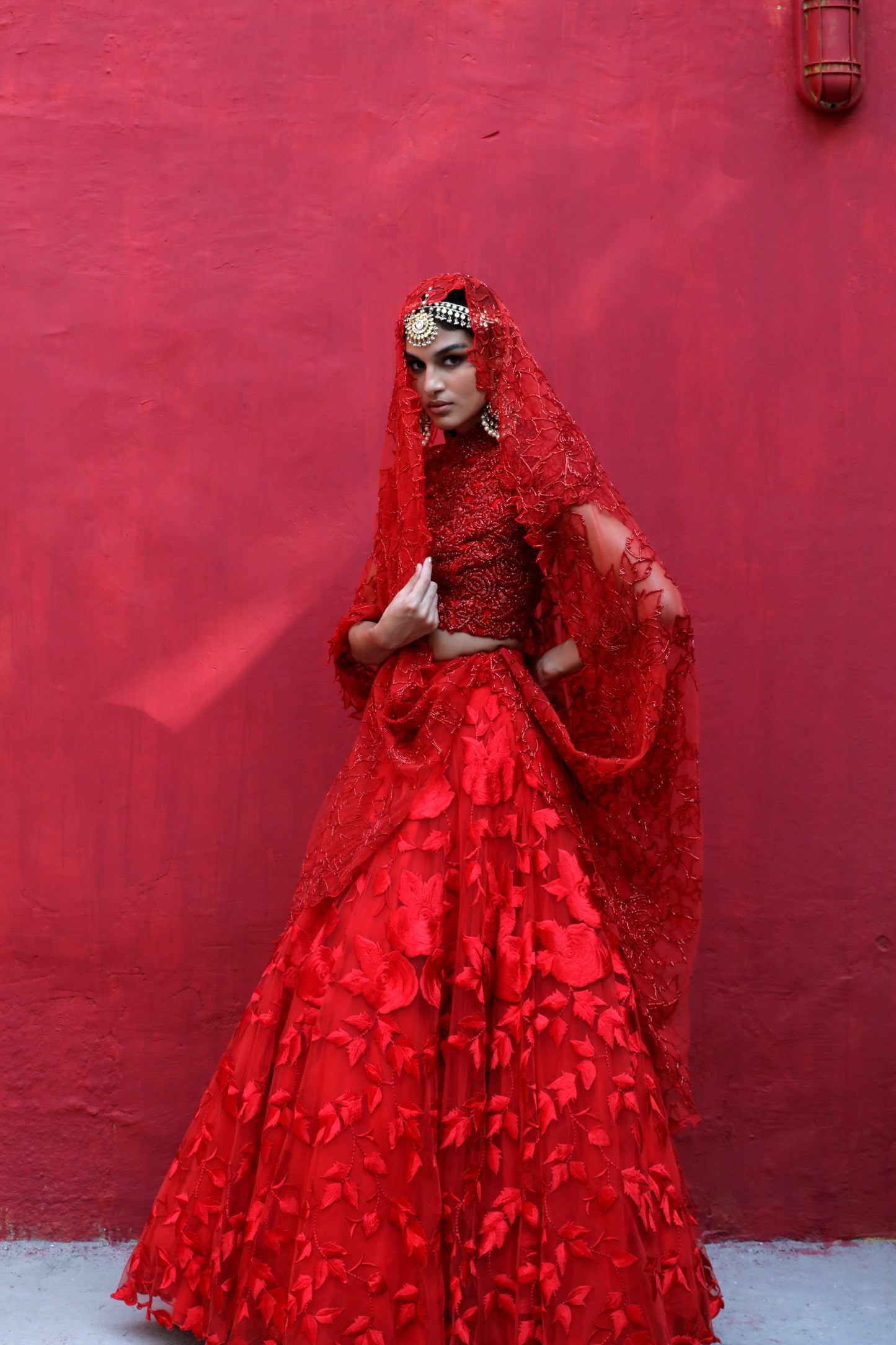 Red Banyan Lehenga