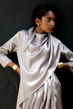 Drape Beatrice with trench