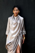 Drape Beatrice with trench
