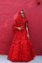 Red Banyan Lehenga
