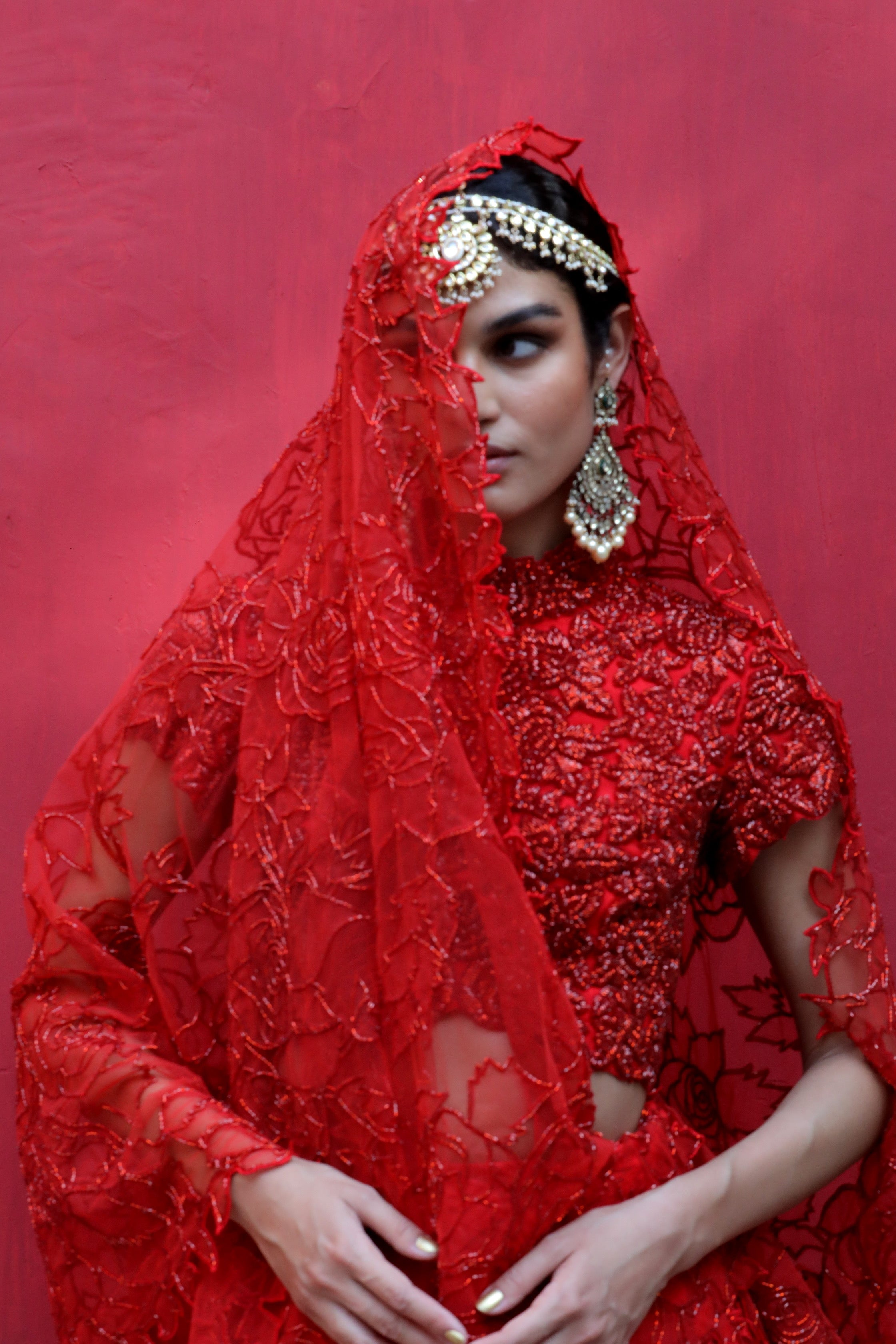 Red Banyan Lehenga